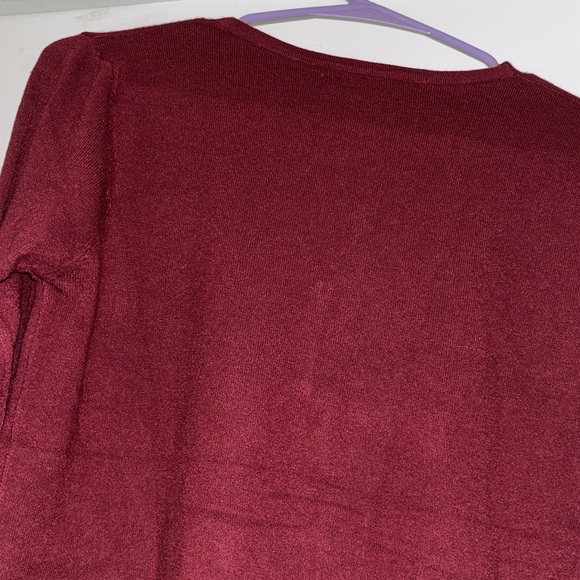 EVELIN Maroon Button Up Sweater - Picture 7 of 9